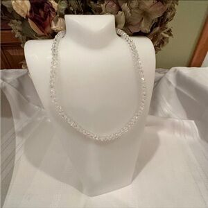 Aurora Borealis Multi-faceted Austrian Crystal Necklace